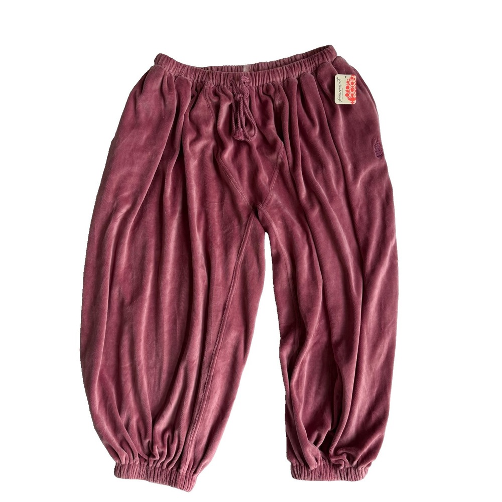 Free People Movement Momentum Velour Balloon Pants Rosewood Pink Medium NWT